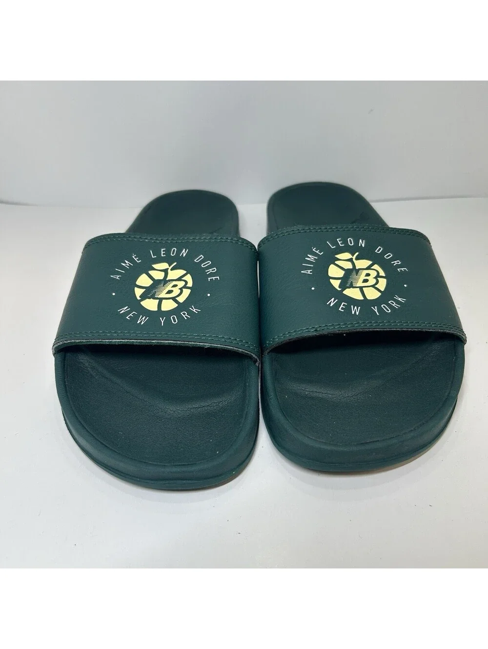 New Balance Slides Aime Leon Dore Green - Size 5 - (SMF200AG)
